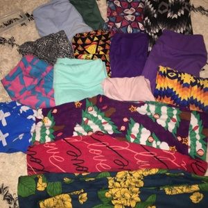 15 Kids L/XL Lularoe Leggings as a set